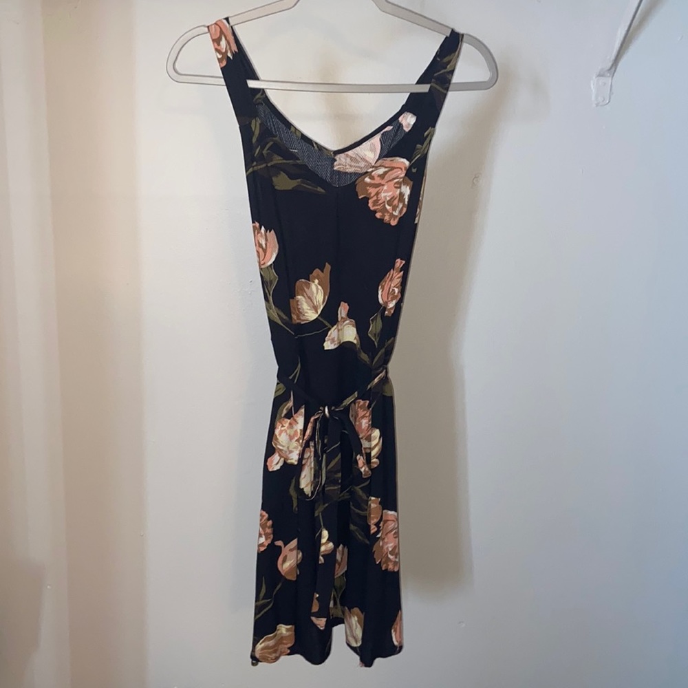 Target Black & Pink Floral Dress XS